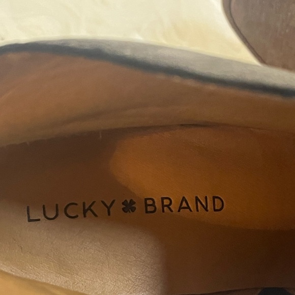 Dark gray metallic sheen chunk heeled booties heels - women’s size 8.5 - Picture 9 of 9